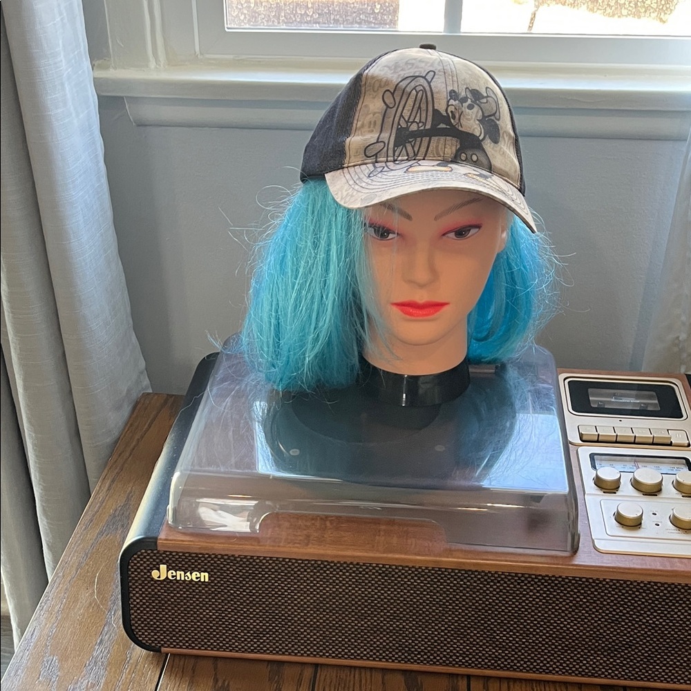 Mickey Mouse Cap with Black and White Design